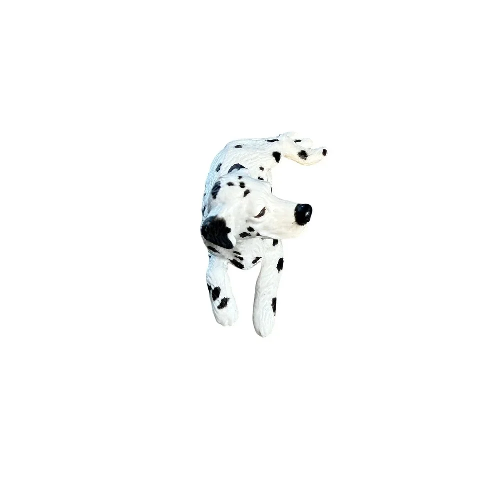 Vintage 1994 MEG Inc‎ Dalmatian Puppy Dog Figurine Lying Down Miniature Toy
